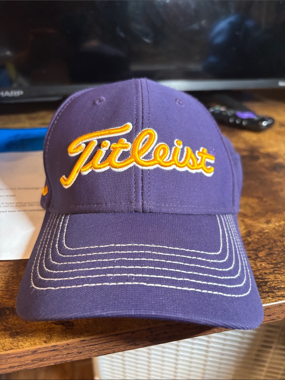 Titleist LSU Purple and Gold Embroidered Logo Cap